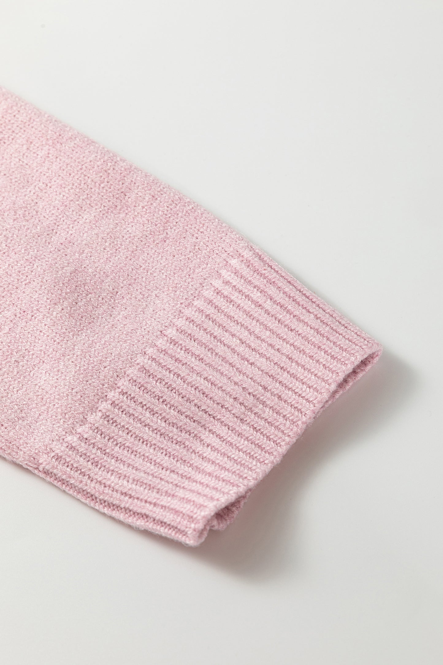 Pink Corded Love Script Graphic Baggy Sweater